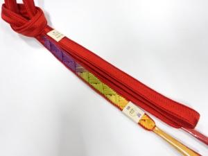 未使用品　正絹　手組帯締め